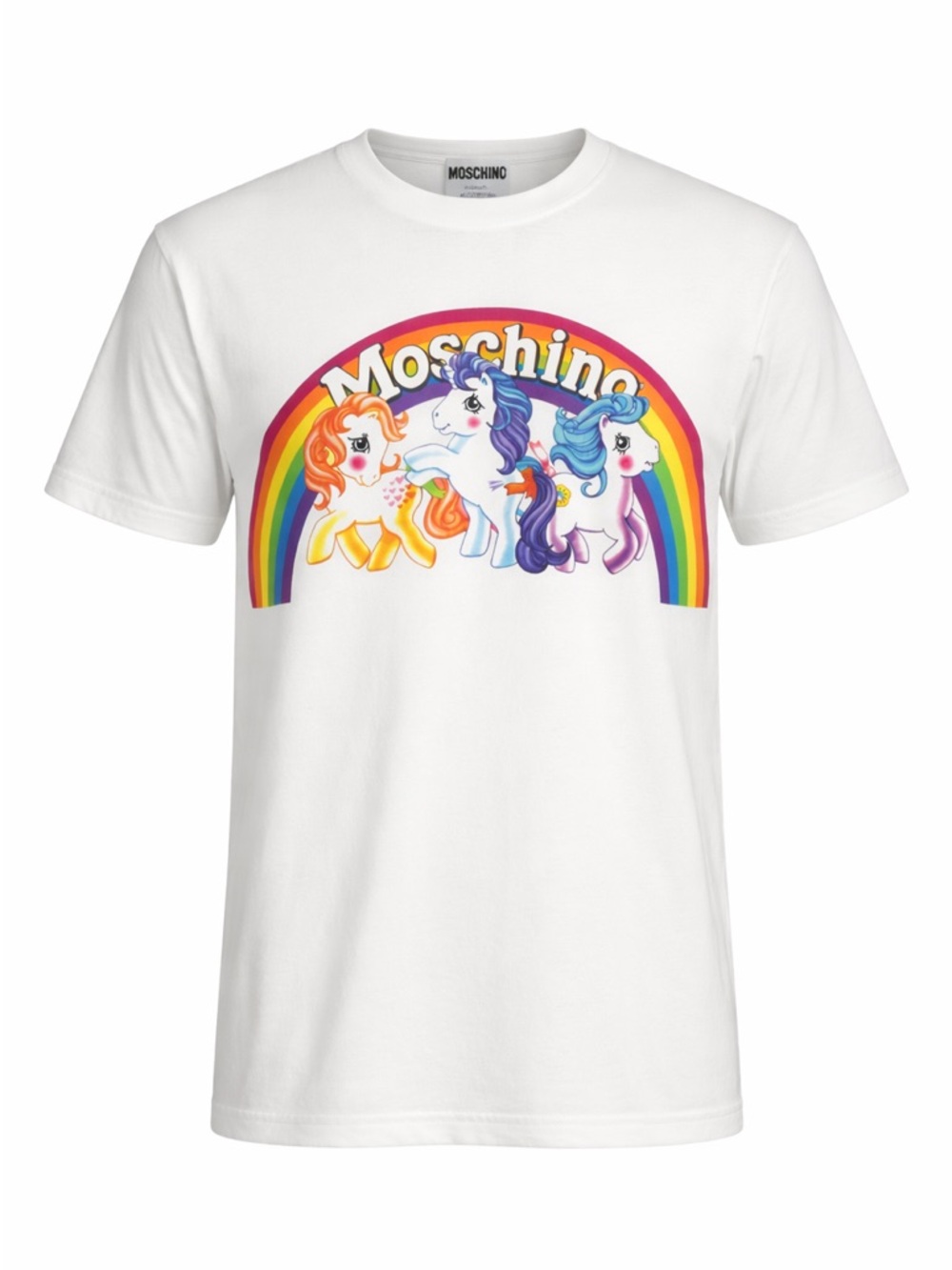 Moschino Jeremy Scott My Little Pony Tshirt White SS18 Capsule Rare Mens Small
